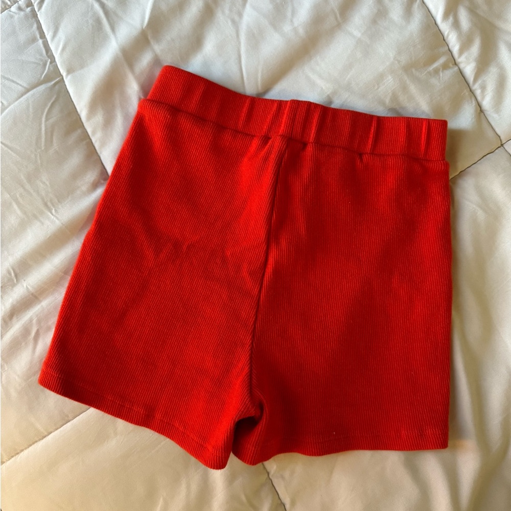 Princess Polly High Waist Red Shorts